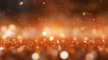 AI generated background in earth colors with glitter, bokeh and colorful textures photo