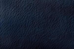 Dark blue leather texture. Elegant background photo