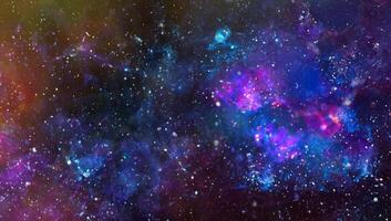 el centro de la galaxia de la vía láctea y el polvo espacial en el universo, cielo estrellado nocturno con estrellas foto