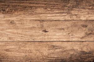 Old grunge dark textured wooden background , The surface of the old brown wood texture , top view teak wood paneling photo