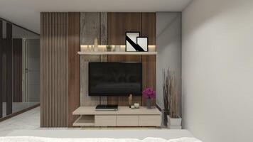 Tv Cabinet Design with Rustic Style photo