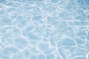 Surface of blue swimming pool texture, background of water in swimming pool photo