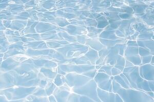 Surface of blue swimming pool texture, background of water in swimming pool photo