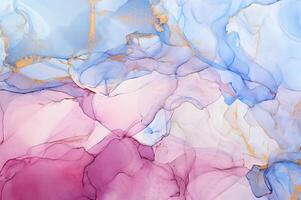 Abstract colorful background, wallpaper. Mixing acrylic paints. Modern art. Marble texture. Alcohol ink colors  translucent photo