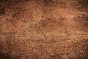 antiguo grunge oscuro texturizado de madera fondo, el superficie de el antiguo marrón madera textura foto