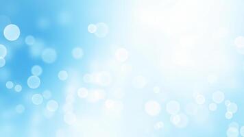 Abstract blurred light bokeh background with blue color photo