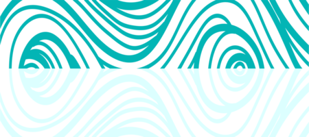 abstract cyan ocean waves curves pattern design transparent png