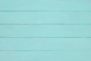 Turquoise wood painted background photo