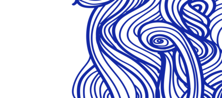abstract blue ocean waves swirl pattern design transparent background png