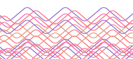 abstract pink pulse wave curve outline design transparent png