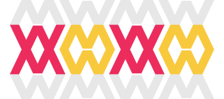 abstract red yellow geometric chevron arrow design transparent background png