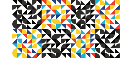 colorida mosaico com Preto bandeira Projeto transparente png