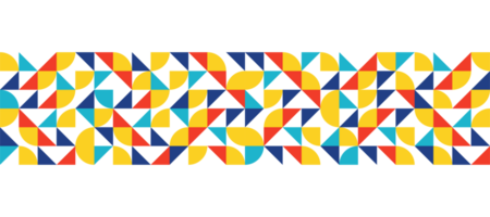 Triangle Jaune branché géométrique mosaïque bannière conception transparent Contexte png