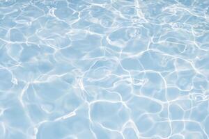 Surface of blue swimming pool texture, background of water in swimming pool photo