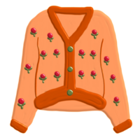 knit sweater with acrylic png
