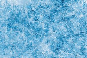 Abstract ice frost natural background with hoarfrost crystals. photo