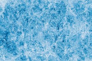 Abstract ice frost natural background with hoarfrost crystals. photo