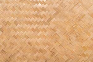 handcraft of bamboo weave texture for background photo