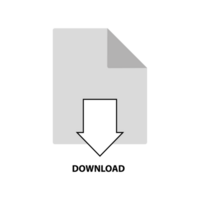 Télécharger document icône application. fichier Télécharger Les données symbole bouton La Flèche png