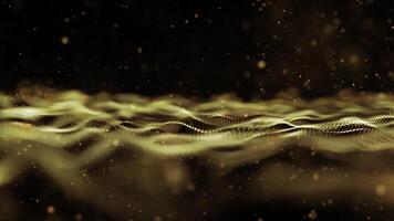 wave sparkle and light particle background photo