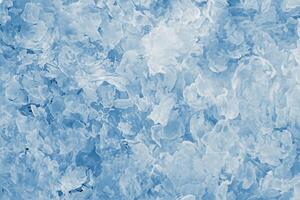 Ice texture background. The textured cold frosty surface of crushed ice. photo