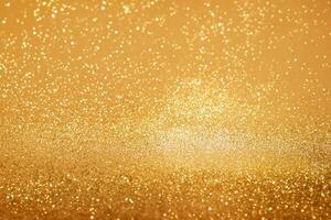 golden christmas background with glossing sequins photo