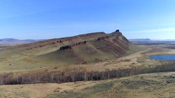 Antenne Aussicht von Berge und Steppe video