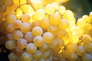 AI generated Grapes fruit background photo