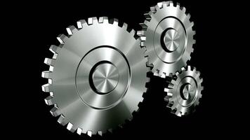 animated 4k industrial Gear wheels video