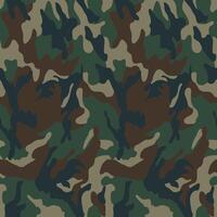 textura militar camuflaje se repite sin costura Ejército verde caza vector