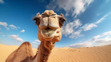 AI generated camel high quality image photo