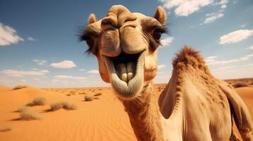 AI generated camel high quality image photo