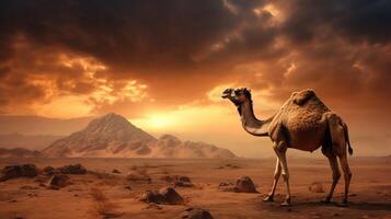 AI generated camel high quality image photo