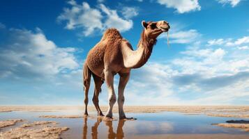 AI generated camel high quality image photo