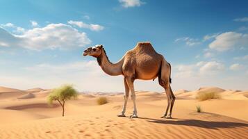 AI generated camel high quality image photo