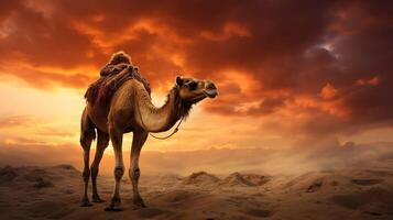 AI generated camel high quality image photo