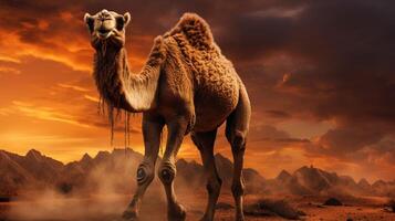 AI generated camel high quality image photo