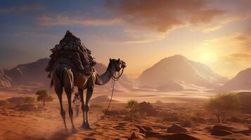 AI generated camel high quality image photo