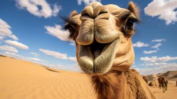 AI generated camel high quality image photo