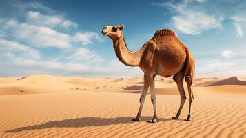 AI generated camel high quality image photo