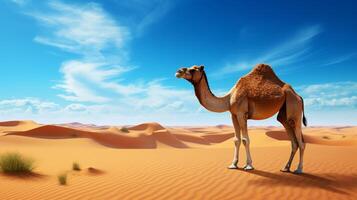 AI generated camel high quality image photo