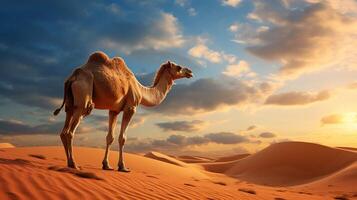 AI generated camel high quality image photo