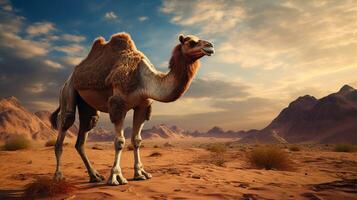 AI generated camel high quality image photo