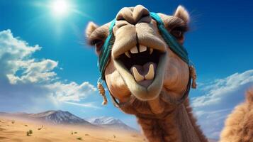 AI generated camel high quality image photo