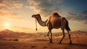 AI generated camel high quality image photo