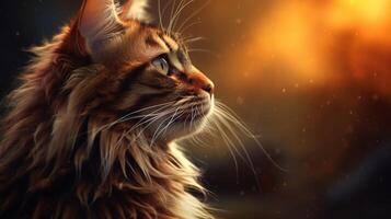 AI generated cat high quality image photo