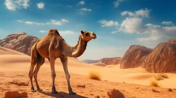 AI generated camel high quality image photo