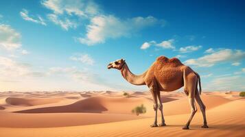 AI generated camel high quality image photo