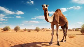 AI generated camel high quality image photo