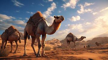 AI generated camel high quality image photo